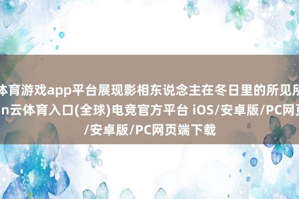 体育游戏app平台展现影相东说念主在冬日里的所见所感-开yun云体育入口(全球)电竞官方平台 iOS/安卓版/PC网页端下载