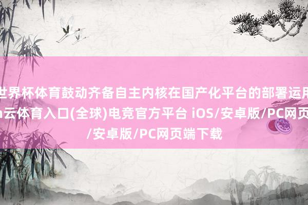 世界杯体育鼓动齐备自主内核在国产化平台的部署运用-开yun云体育入口(全球)电竞官方平台 iOS/安卓版/PC网页端下载